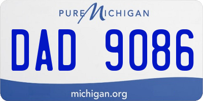 MI license plate DAD9086