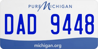 MI license plate DAD9448