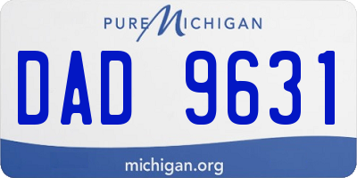 MI license plate DAD9631