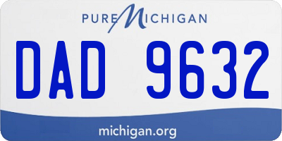 MI license plate DAD9632