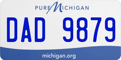 MI license plate DAD9879