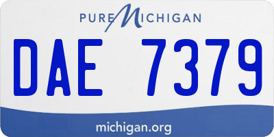 MI license plate DAE7379
