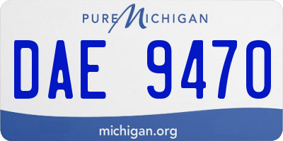 MI license plate DAE9470