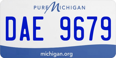 MI license plate DAE9679