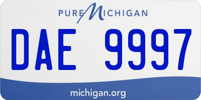 MI license plate DAE9997