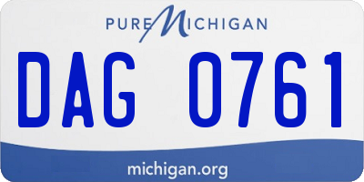 MI license plate DAG0761