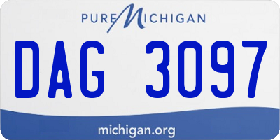 MI license plate DAG3097