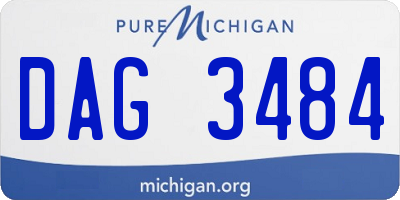 MI license plate DAG3484