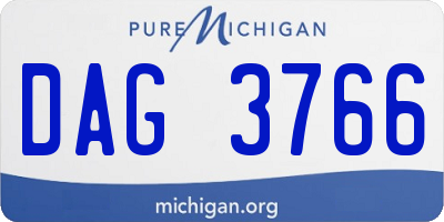 MI license plate DAG3766