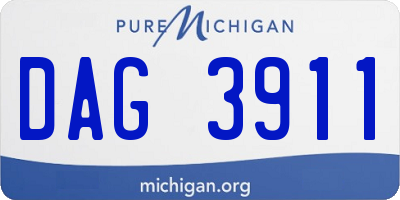 MI license plate DAG3911
