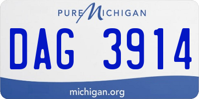 MI license plate DAG3914