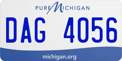 MI license plate DAG4056