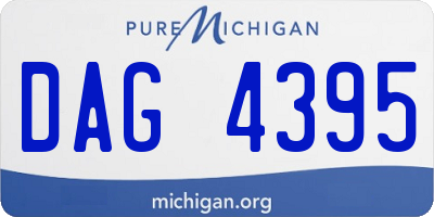 MI license plate DAG4395