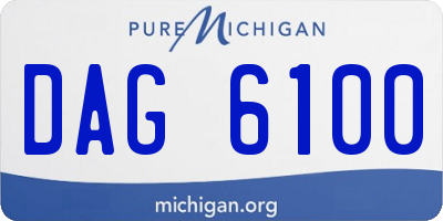 MI license plate DAG6100