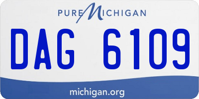 MI license plate DAG6109