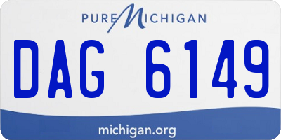 MI license plate DAG6149