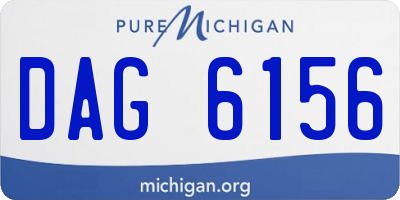 MI license plate DAG6156