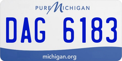 MI license plate DAG6183