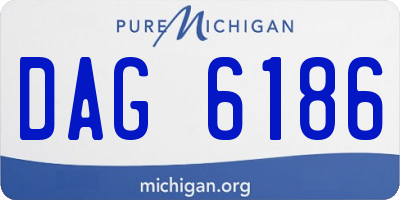 MI license plate DAG6186