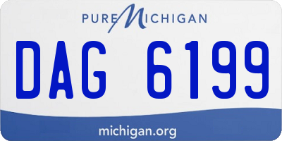MI license plate DAG6199