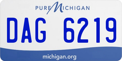 MI license plate DAG6219