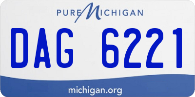 MI license plate DAG6221