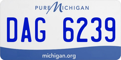 MI license plate DAG6239