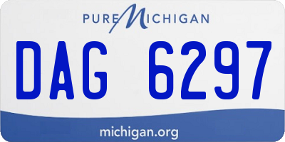 MI license plate DAG6297