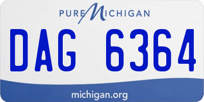 MI license plate DAG6364