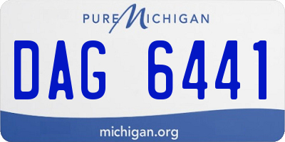 MI license plate DAG6441