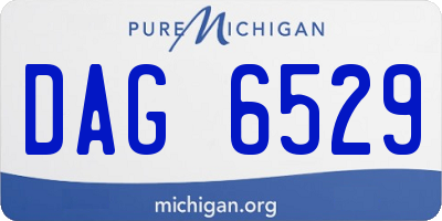 MI license plate DAG6529