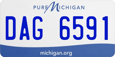 MI license plate DAG6591