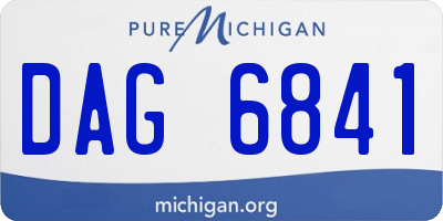 MI license plate DAG6841