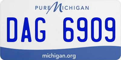 MI license plate DAG6909