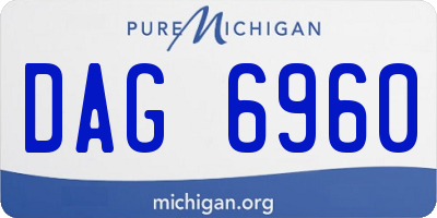 MI license plate DAG6960