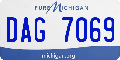 MI license plate DAG7069