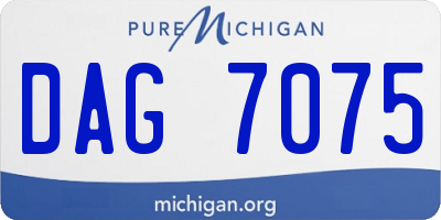 MI license plate DAG7075