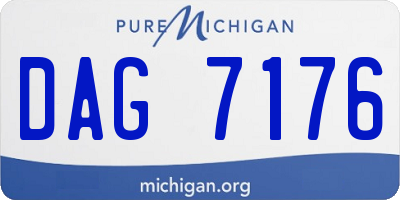 MI license plate DAG7176