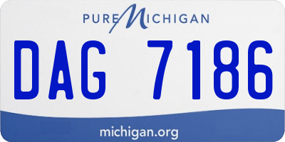 MI license plate DAG7186