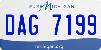MI license plate DAG7199