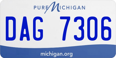 MI license plate DAG7306