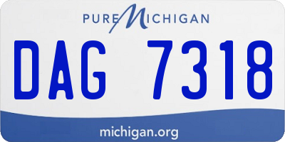 MI license plate DAG7318