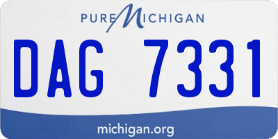 MI license plate DAG7331
