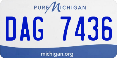 MI license plate DAG7436