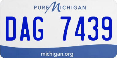 MI license plate DAG7439