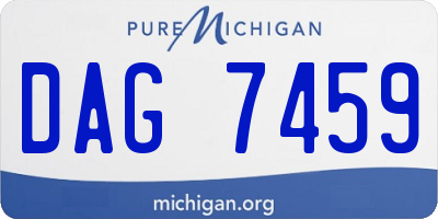 MI license plate DAG7459