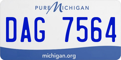MI license plate DAG7564