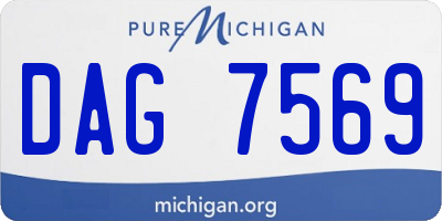 MI license plate DAG7569