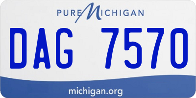 MI license plate DAG7570