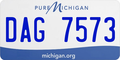 MI license plate DAG7573